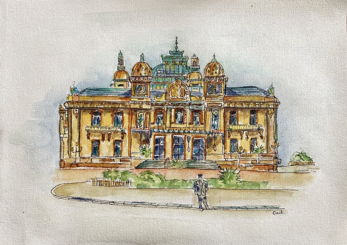 La façade du Casino de Monaco et ses jardins